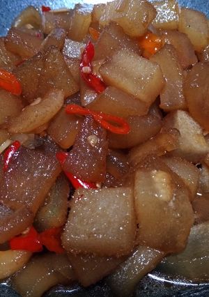 Foto resep Oseng kikil cabe mercon