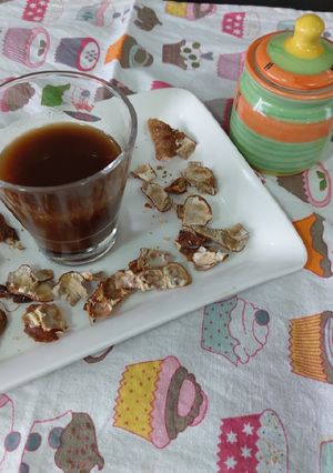 A picture of Tamarind and jaggery chattny.