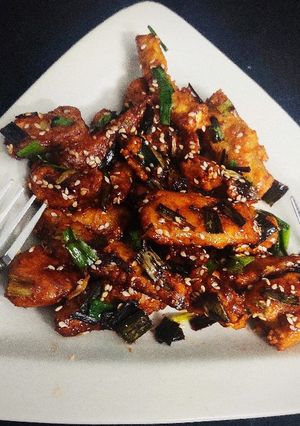 A picture of Crispy Honey Baby Corn.