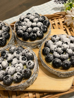 藍莓卡士達塔(免烤版) 的食譜成品照片