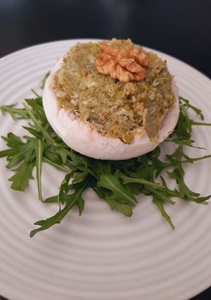Une photo de Crème de brocolis-roquefort-noix