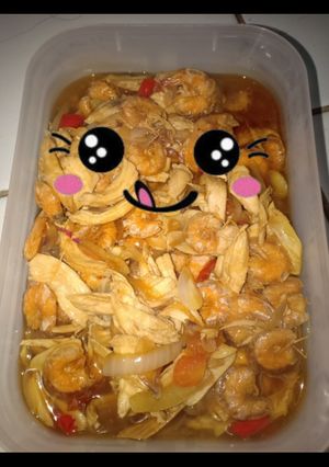 Foto resep Ayam suwir udang saus tiram