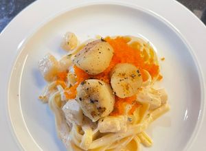 รูปของ พาสต้าหอยเชลล์ครีมไข่กุ้ง