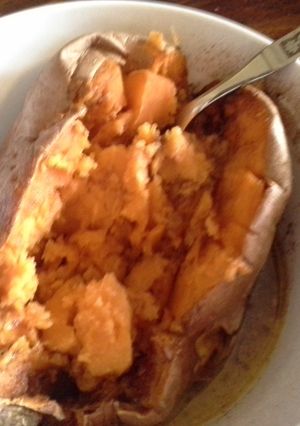 A picture of Microwavable Sweet Potato.