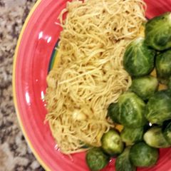 A picture of Yummy scallop noodle.