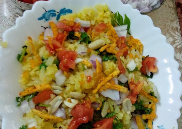 Recipe of Speedy Poha with mix vegetables