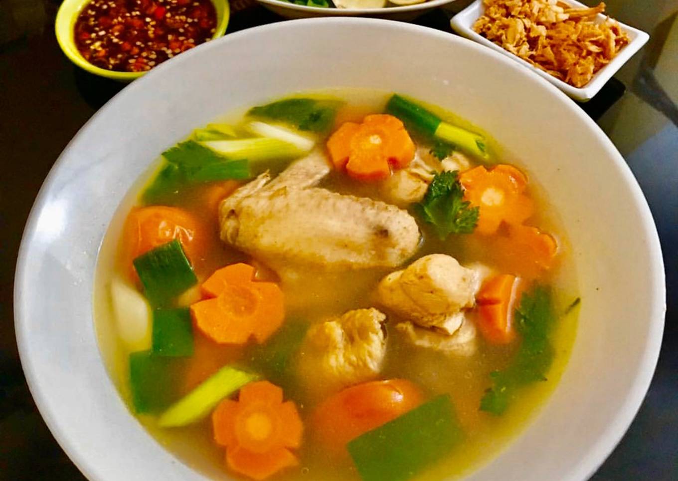 Ayam Kampung Soup tanpa di tumis