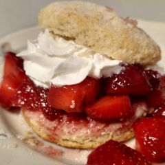 Scones (sweet biscuits) for Strawberry Shortcake A picture of Scones (sweet biscuits) for Strawberry Shortcake.
