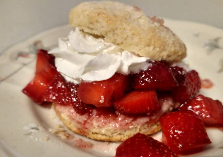 Simple Way to Make Quick Scones (sweet biscuits) for Strawberry Shortcake