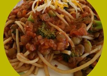 Update, Making Recipe Spaghetti with Meat Sauce Restaurant Style