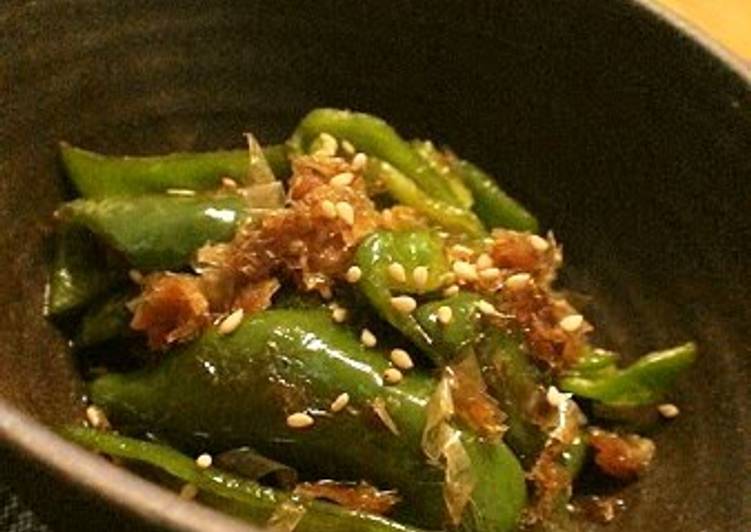 Simple Way to Make Perfect Tosa-Style Green Bell Peppers