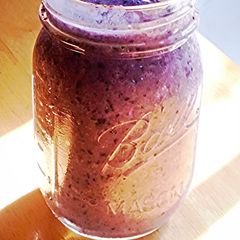 A picture of Super Blue Superfood Smoothie.