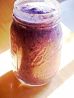 A picture of Super Blue Superfood Smoothie.