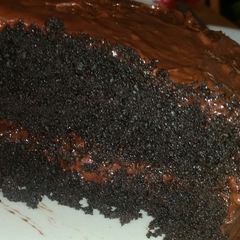 A picture of High altitude chocolate cake.