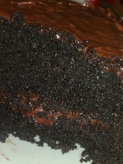 A picture of High altitude chocolate cake.