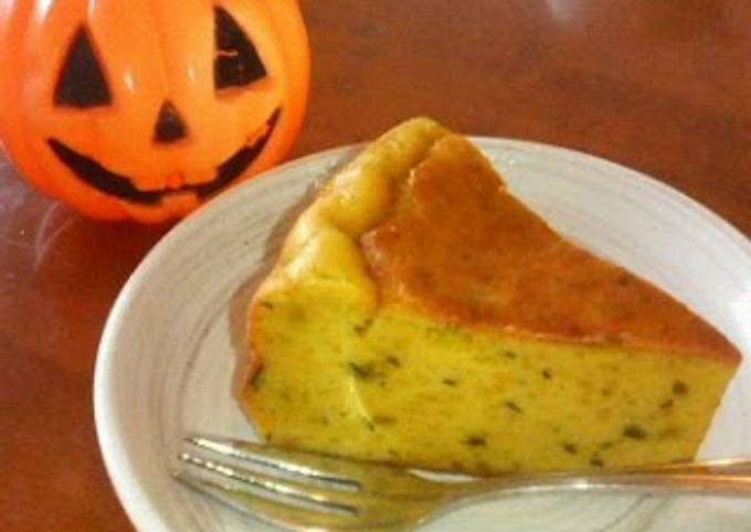 Easy Kabocha Cheesecake for Halloween