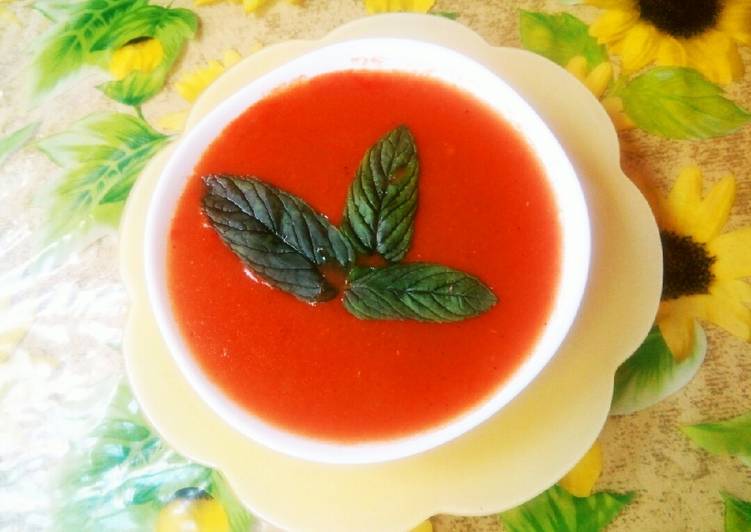 Comment Servir Soupe de tomate rôties