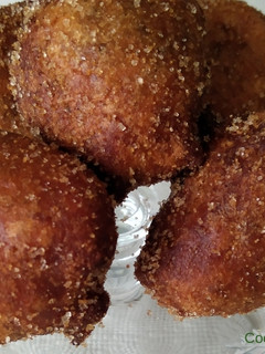 Una foto de Buñuelos de viento veganos