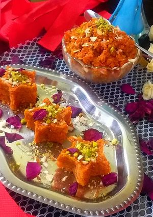 A picture of Gajar ka halwa.