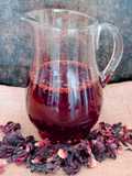 Infusión en frío de flor de hibiscus 🌺 Infusión helada de flor de Jamaica con chía, limón y sal 🌊