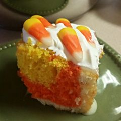 A picture of Candy corn cake.
