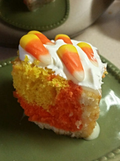 A picture of Candy corn cake.