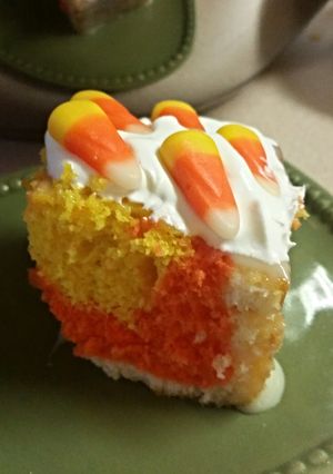 A picture of Candy corn cake.
