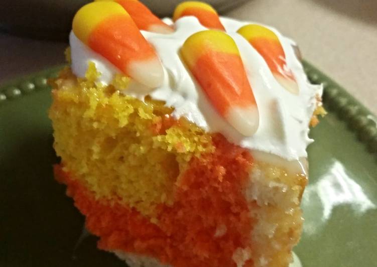 Candy corn cake