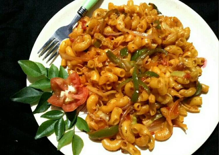 Recipe: at dinner Macaroni with veggies