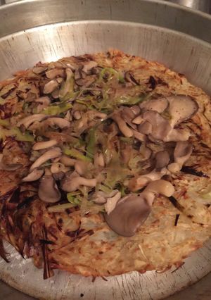 A picture of Herbed Rosti with Wild Mushrooms.