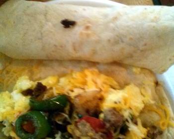 Easy Cooking Recipe Maes breakfast burritos Restaurant Style