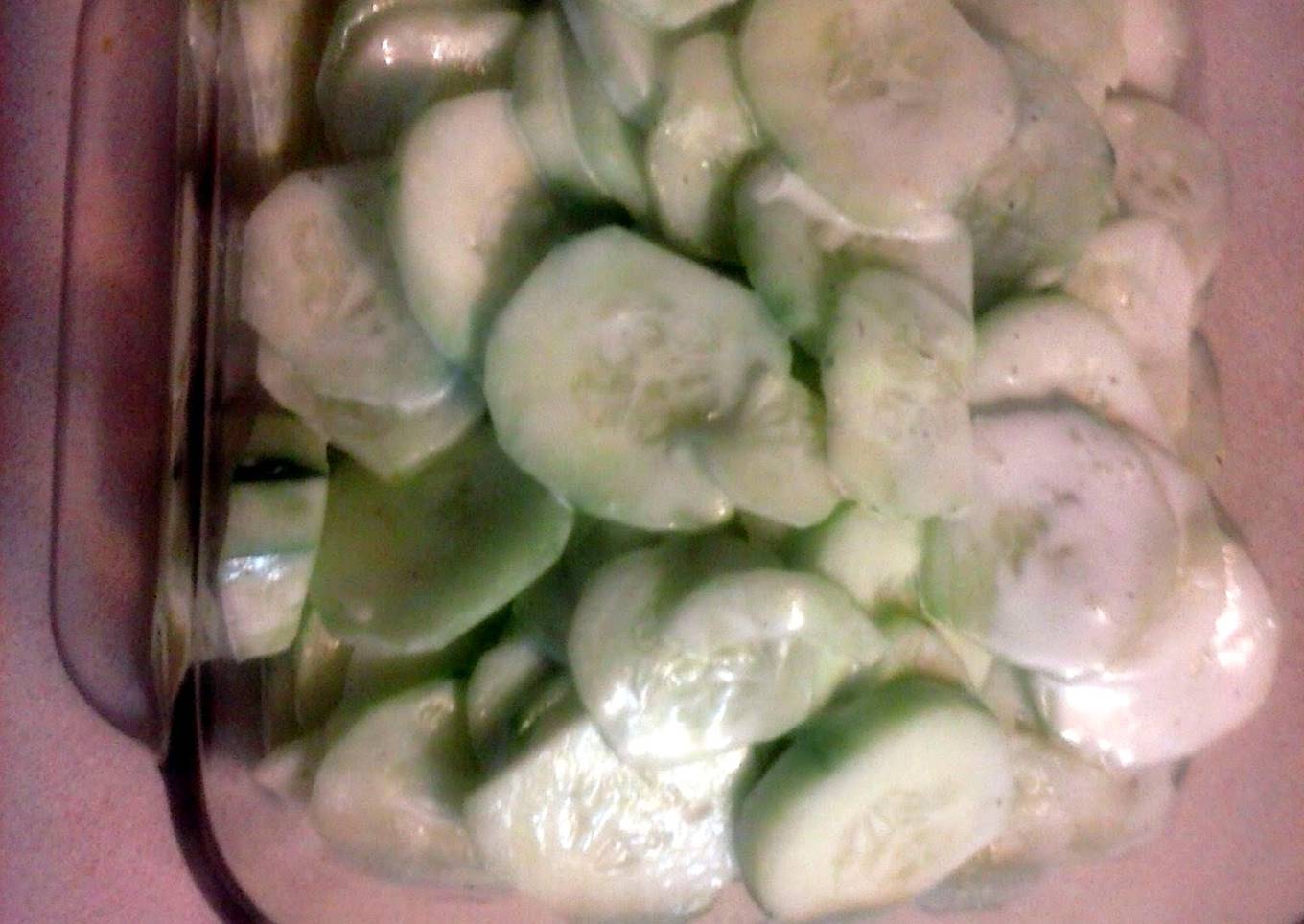 Easy Ranch Cucumbers