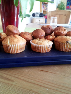 A picture of Banana - Chocolate Cupcakes.