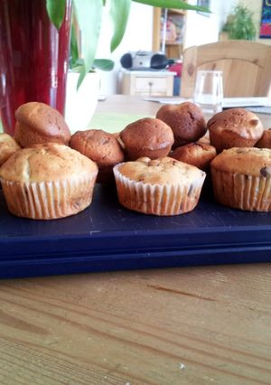 A picture of Banana - Chocolate Cupcakes.