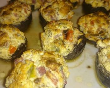 Fresh, Making Recipe Stuffed Baby Bellas Savory Delicious