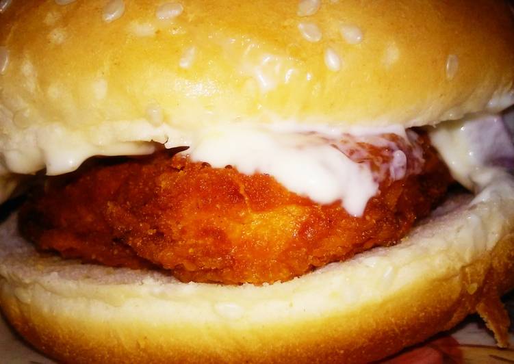 Easiest Way to Prepare Homemade &#34;Fish&#34; Chicken Sandwich