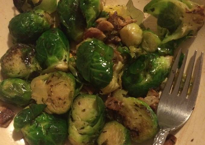 Recipe of Speedy Bacon Citrus Brussels Sprouts