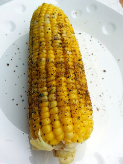 A picture of Corn On The Cob With Cajun Spice.
