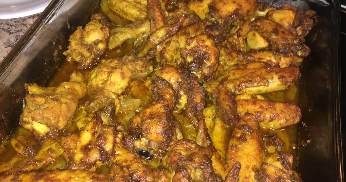 Baked Curry Chicken Wings