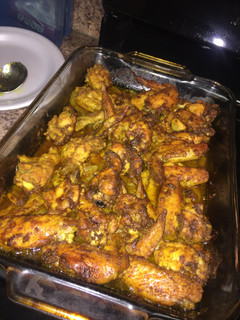 A picture of Baked Curry Chicken Wings.