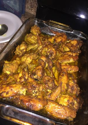 A picture of Baked Curry Chicken Wings.