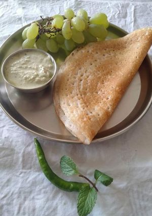 A picture of Watermelon rind dosa.