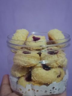 Foto resep Thumbprint blueberry cookies