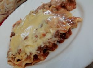 Una foto de Lasagna bolognesa con salsa bechamel