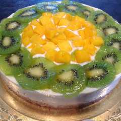 Una foto de Tarta de Mango y Kiwis