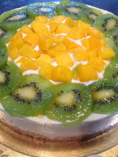 Una foto de Tarta de Mango y Kiwis