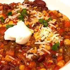 A picture of Vegetarian Chili.