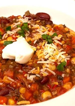A picture of Vegetarian Chili.
