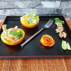 A picture of Orange avocado salad.