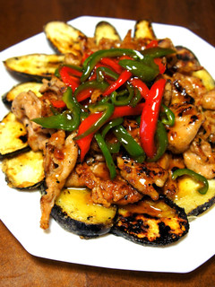 A picture of Done in 15 Minutes! Crunchy Pork and Eggplant with Sweet-Salty Sauce.